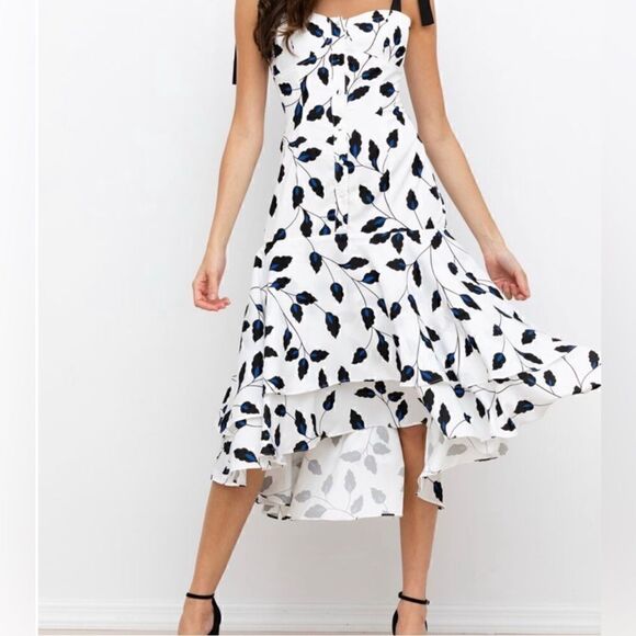 Yumi Kim NWT Sweet Lady White/ Black Leaf Print S - Picture 6 of 9